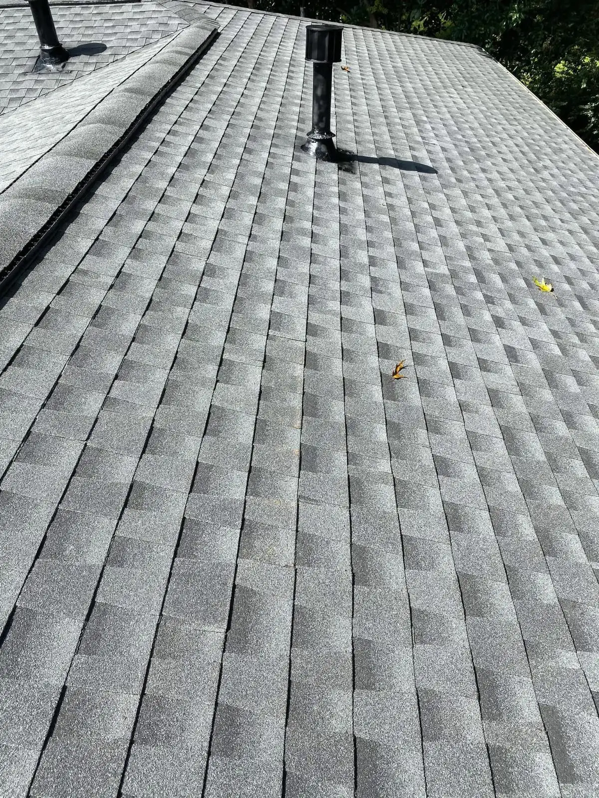 Architectural shingles and roof vents on new roof — Arrochar, Staten Island