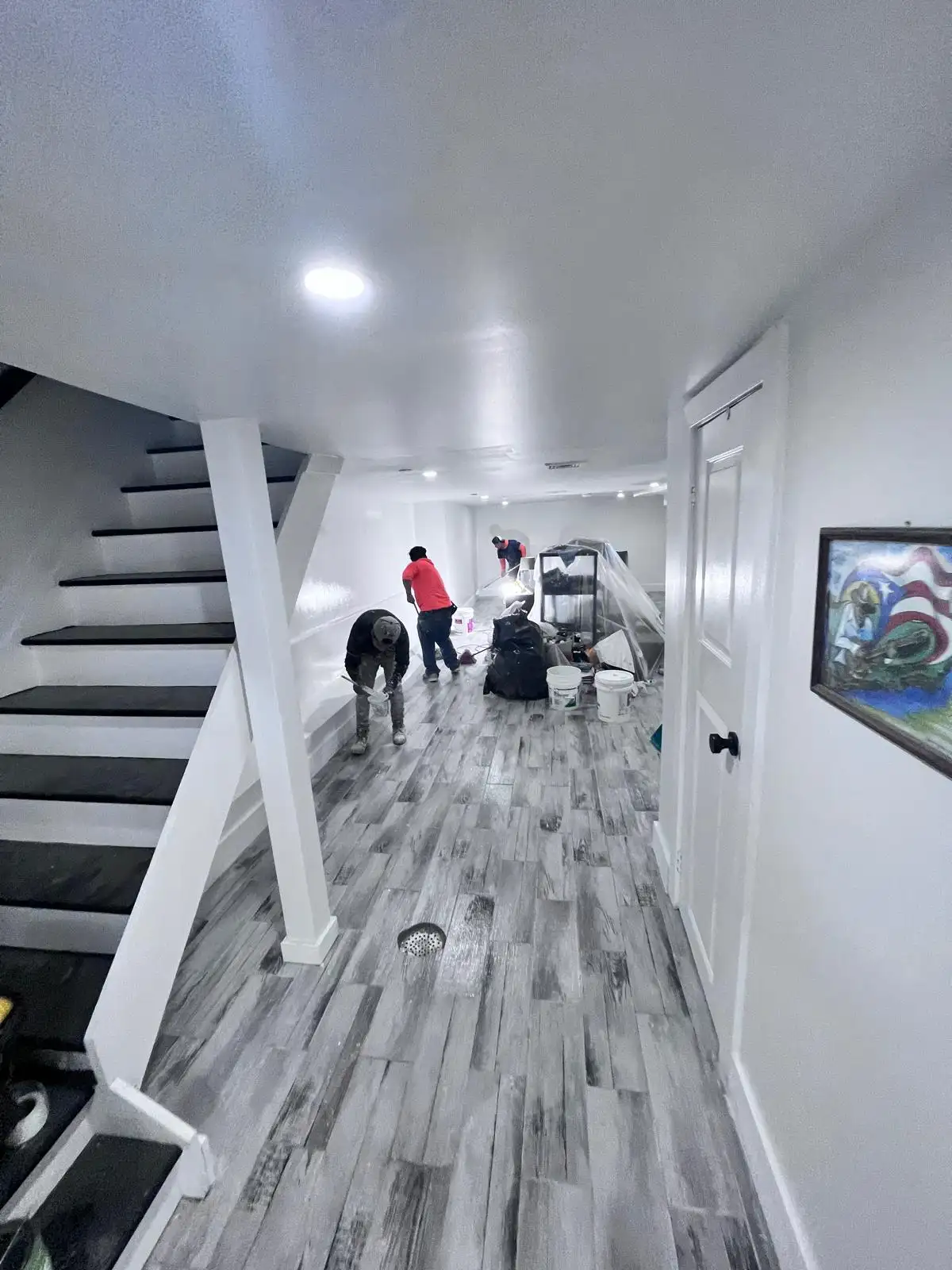Basement stairs and hallway — Bedford-Stuyvesant, Brooklyn