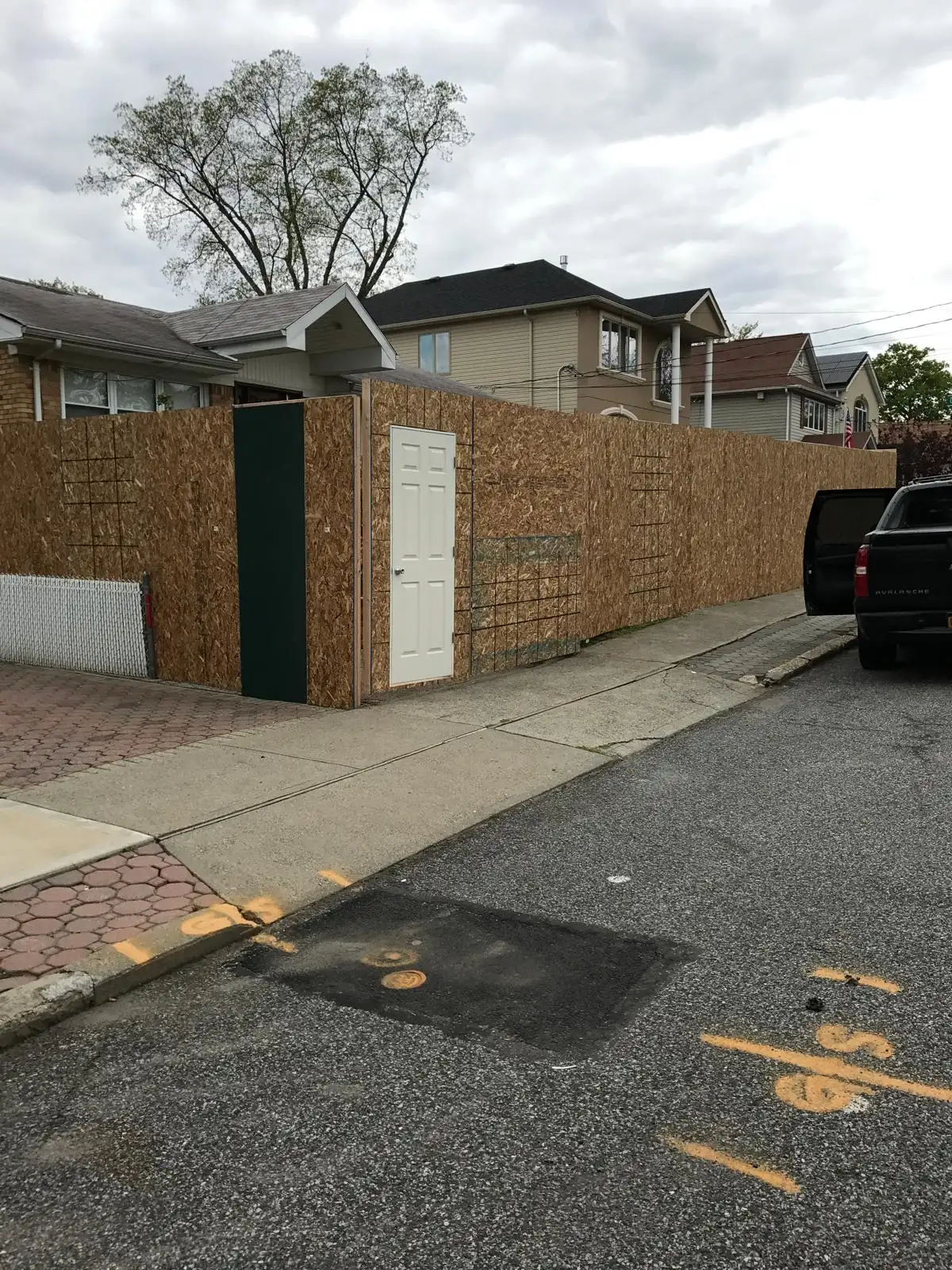 Brick facade during construction — Great Kills, Staten Island