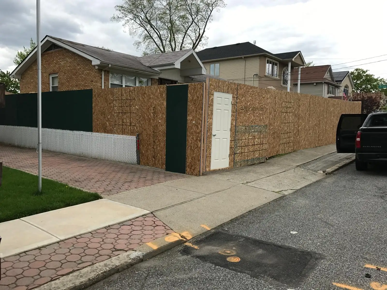 Brick house during addition — Great Kills, Staten Island