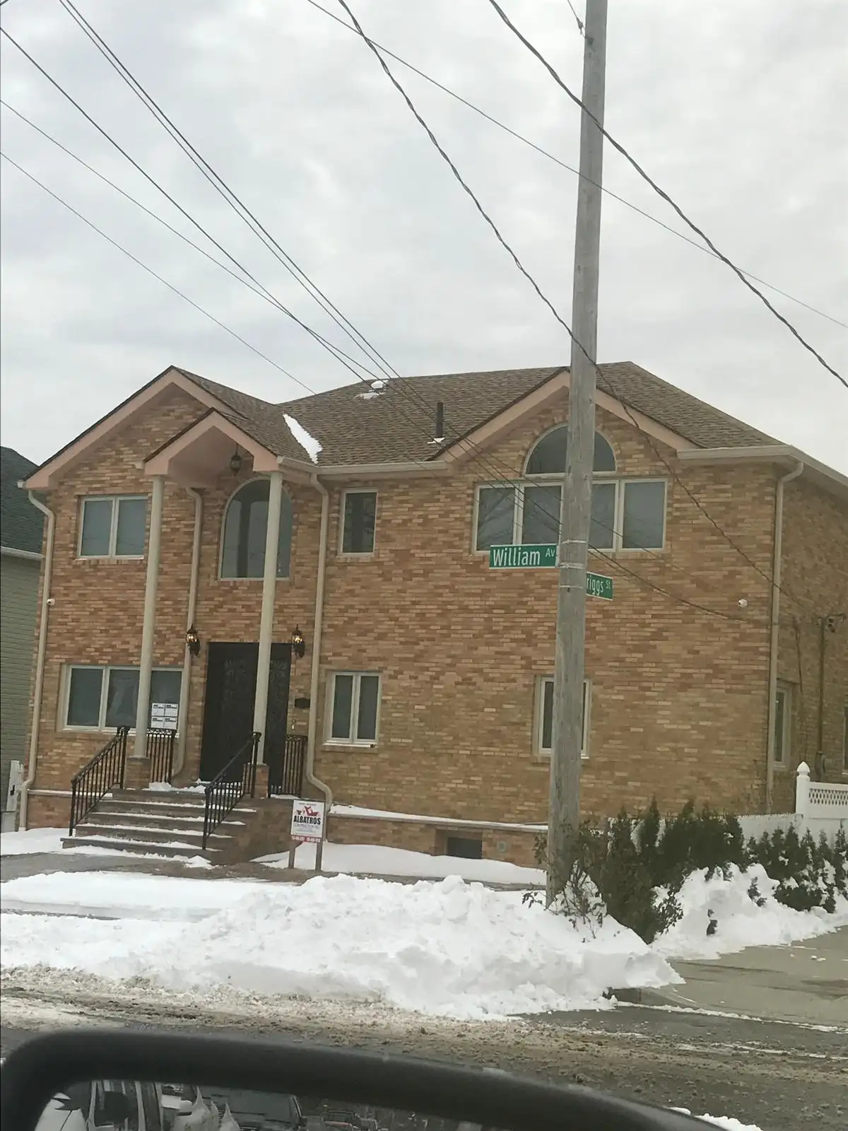 Completed brick home in winter — Great Kills, Staten Island