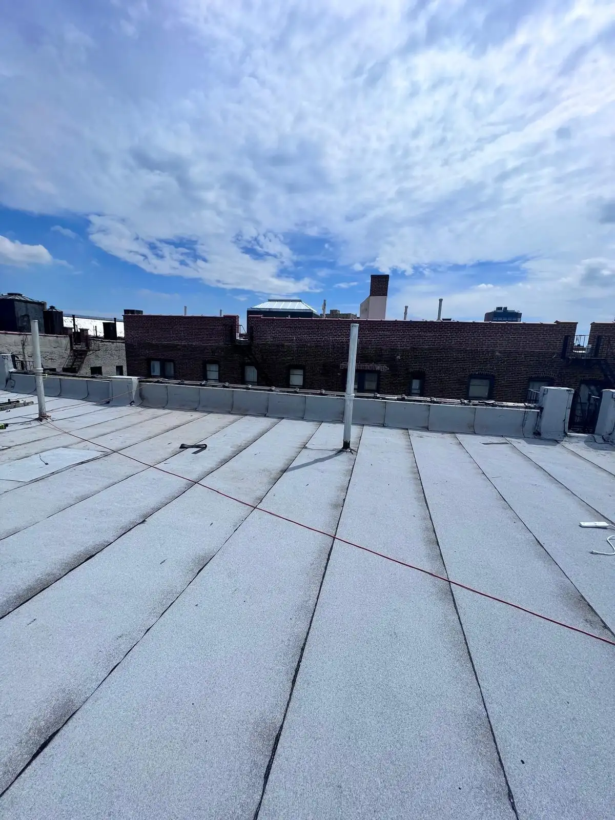 Completed flat roof surface — Washington Heights, Manhattan