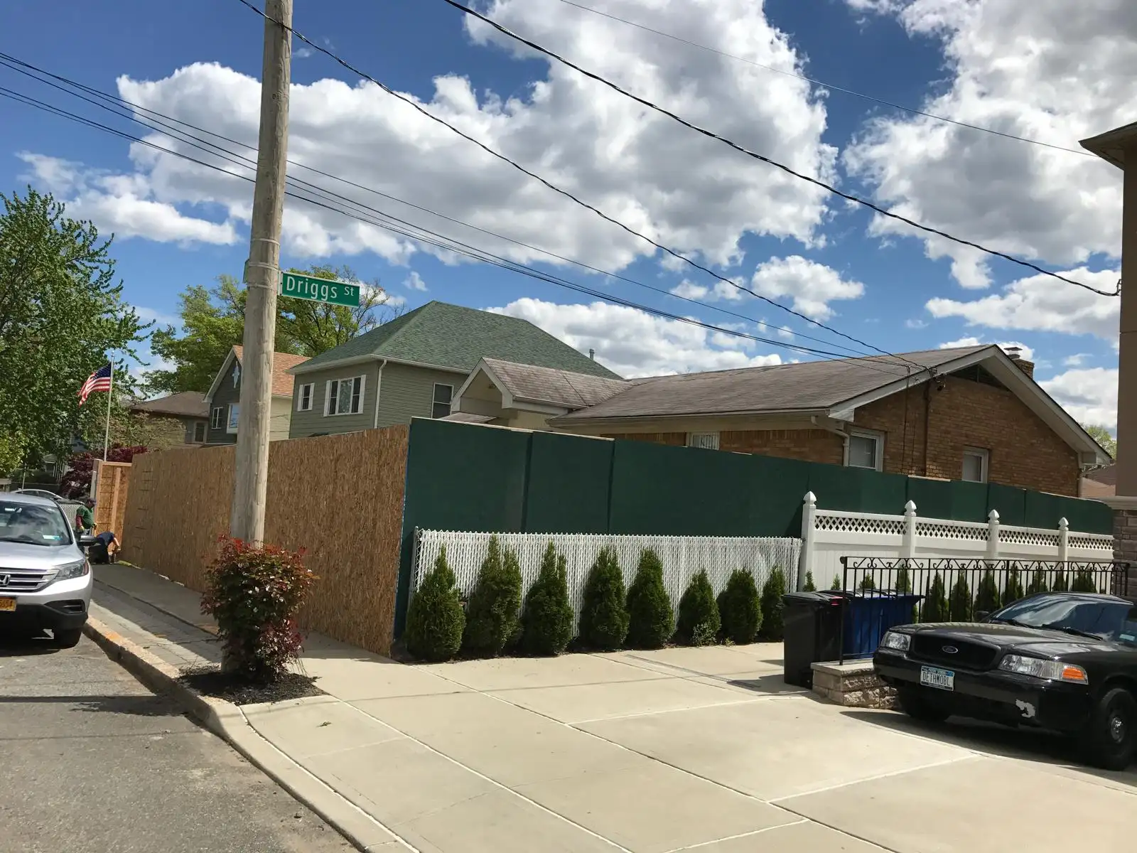 Construction fence and new addition — Great Kills, Staten Island