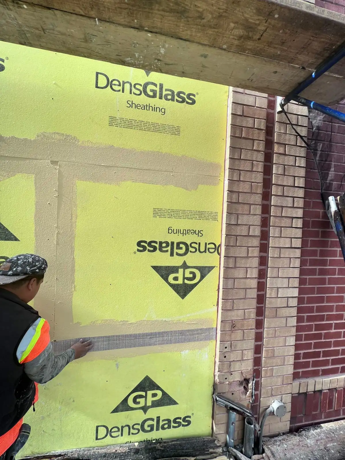 DensGlass exterior sheathing — Crown Heights, Brooklyn