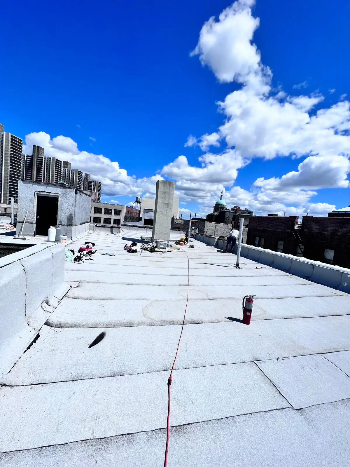 Finished SBS roof surface — Washington Heights, Manhattan