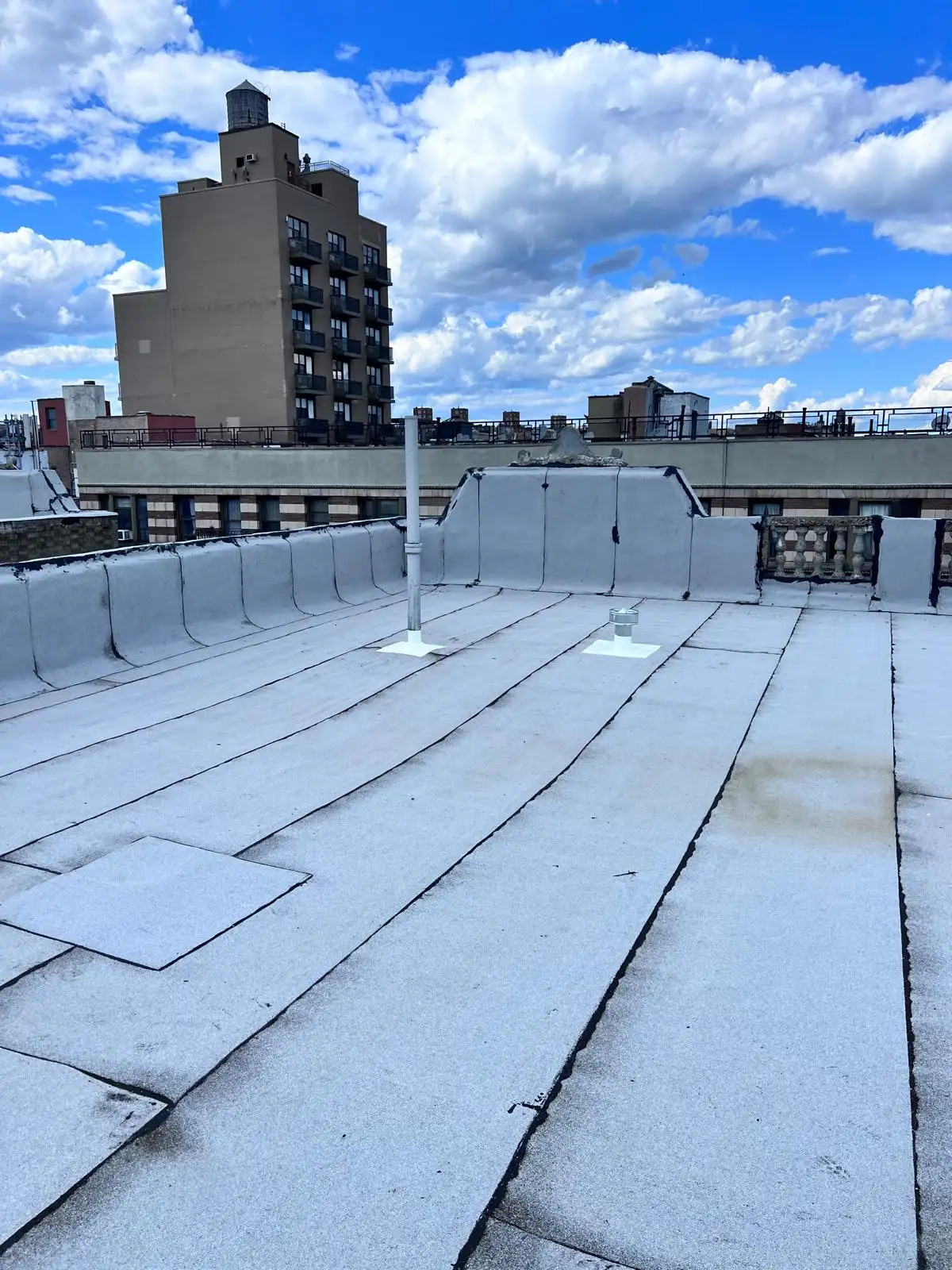 Finished SBS roof with parapet coping — Washington Heights, Manhattan