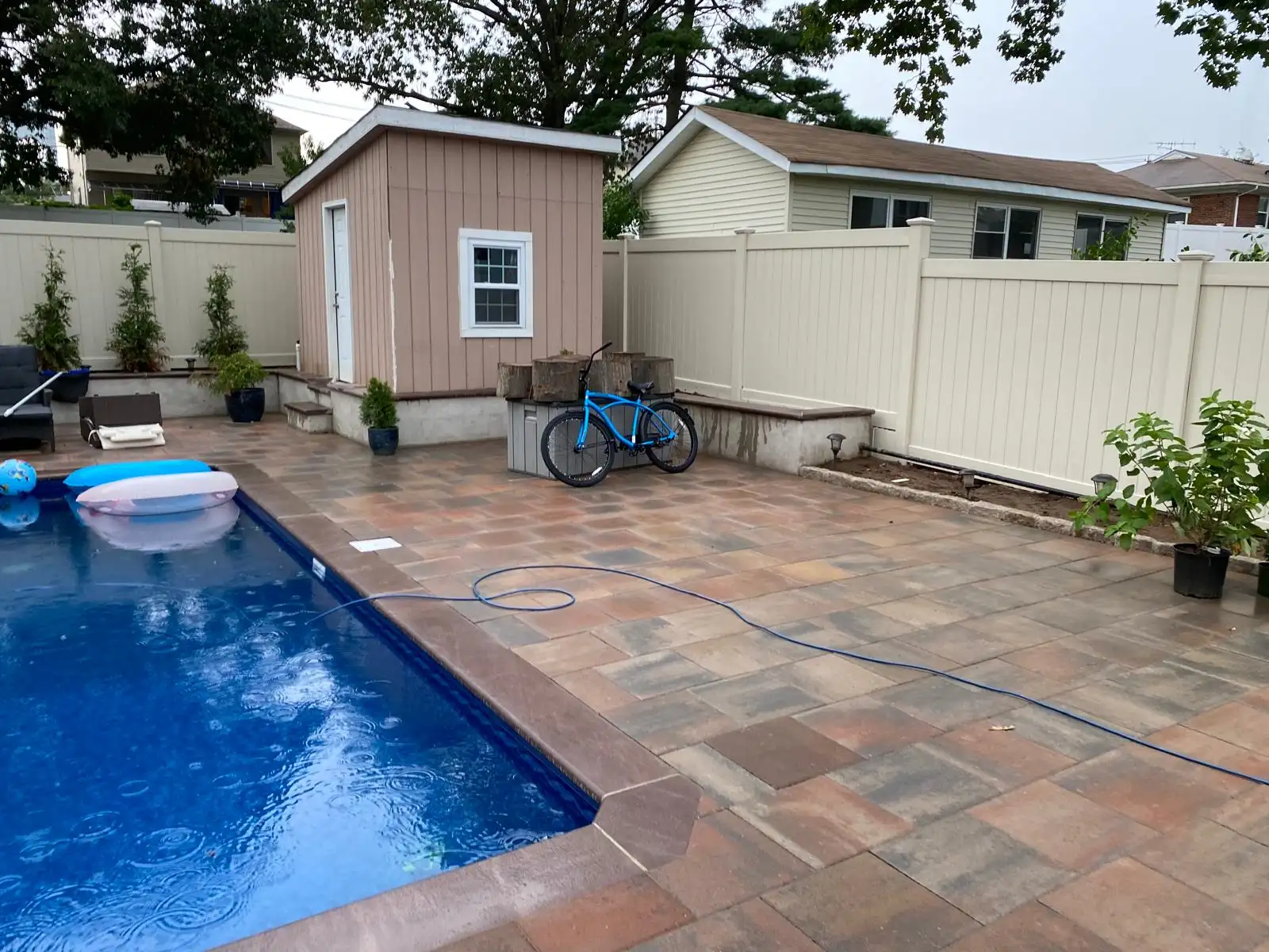 Inground pool and shed — Arrochar, Staten Island