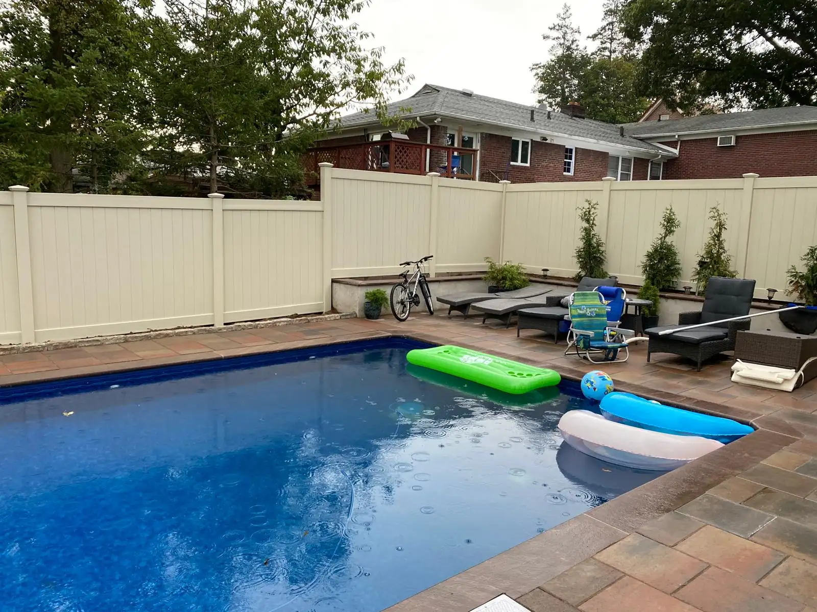 Inground pool with float — Arrochar, Staten Island