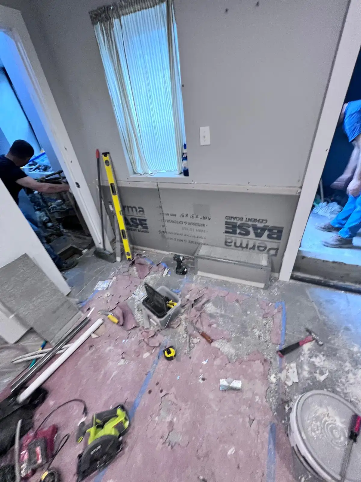 Metal framing in basement — Bedford-Stuyvesant, Brooklyn