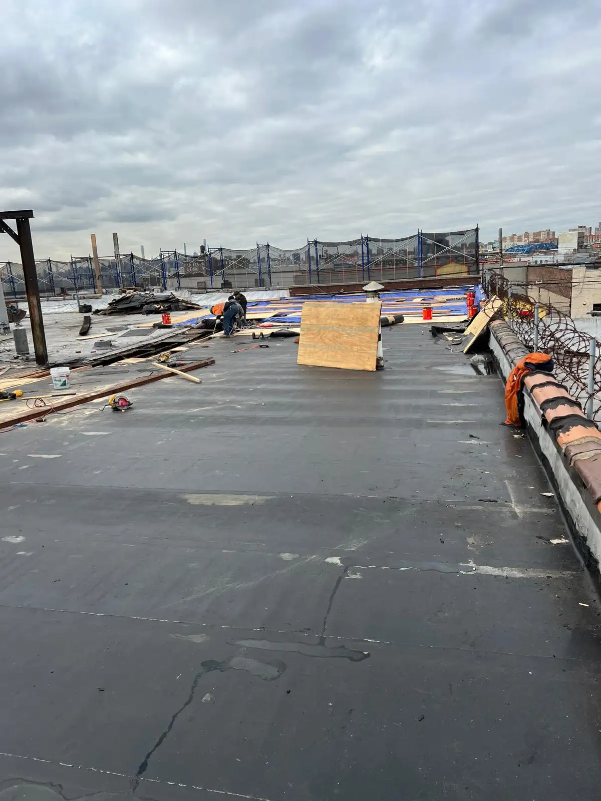 New SBS modified bitumen roof — Hunts Point, Bronx