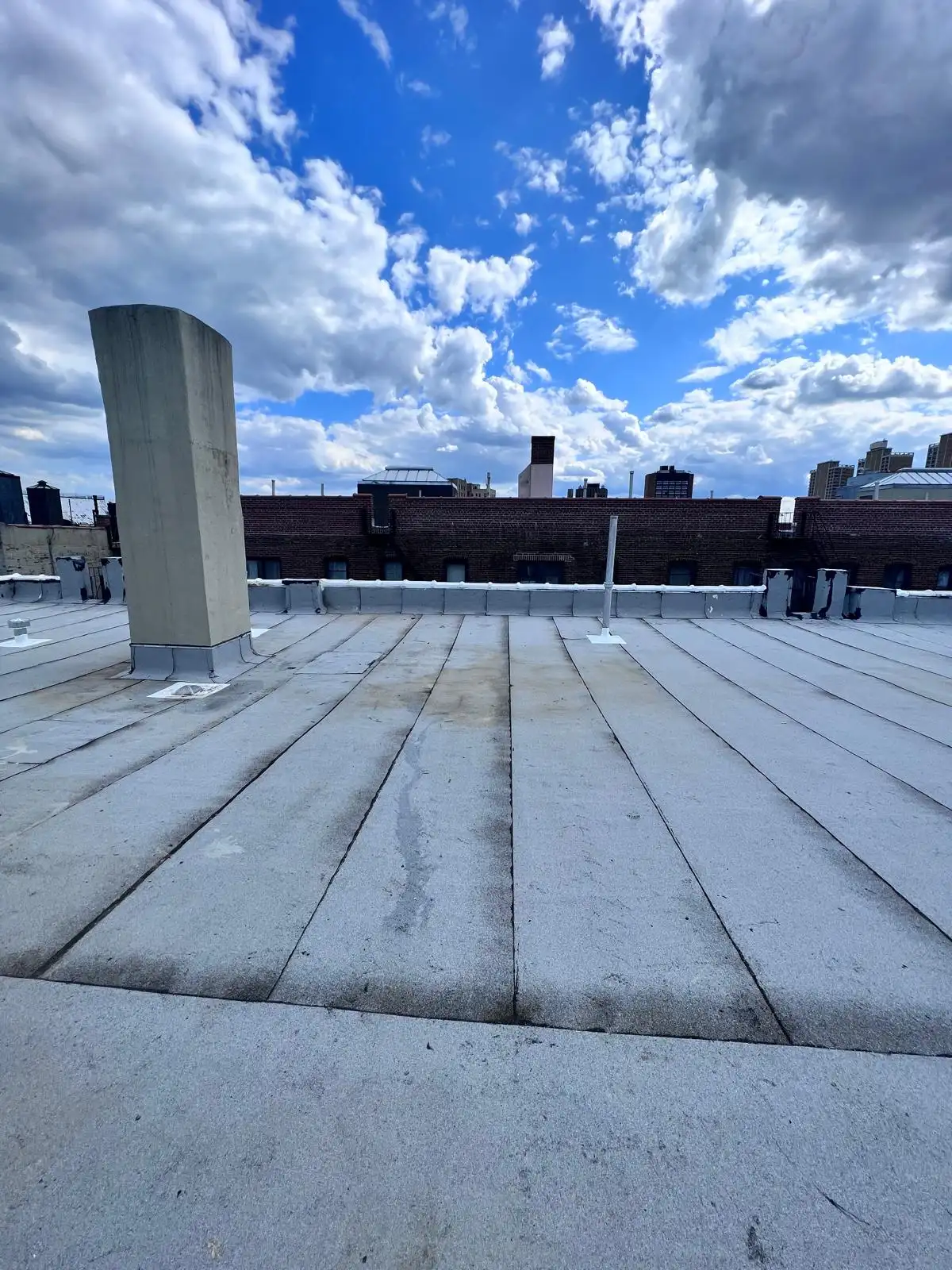 New SBS roof and chimney — Washington Heights, Manhattan