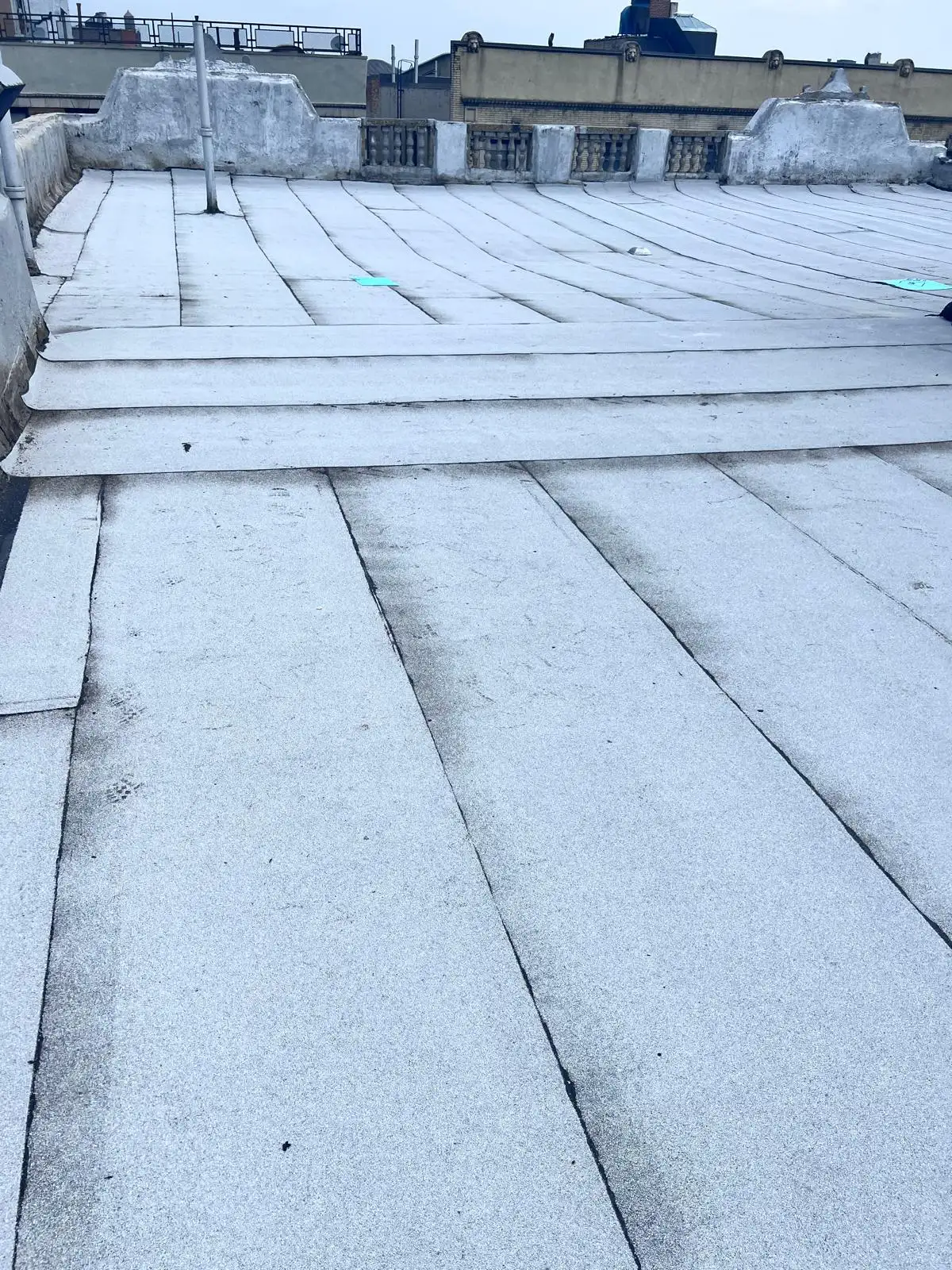 New SBS roof seams — Washington Heights, Manhattan