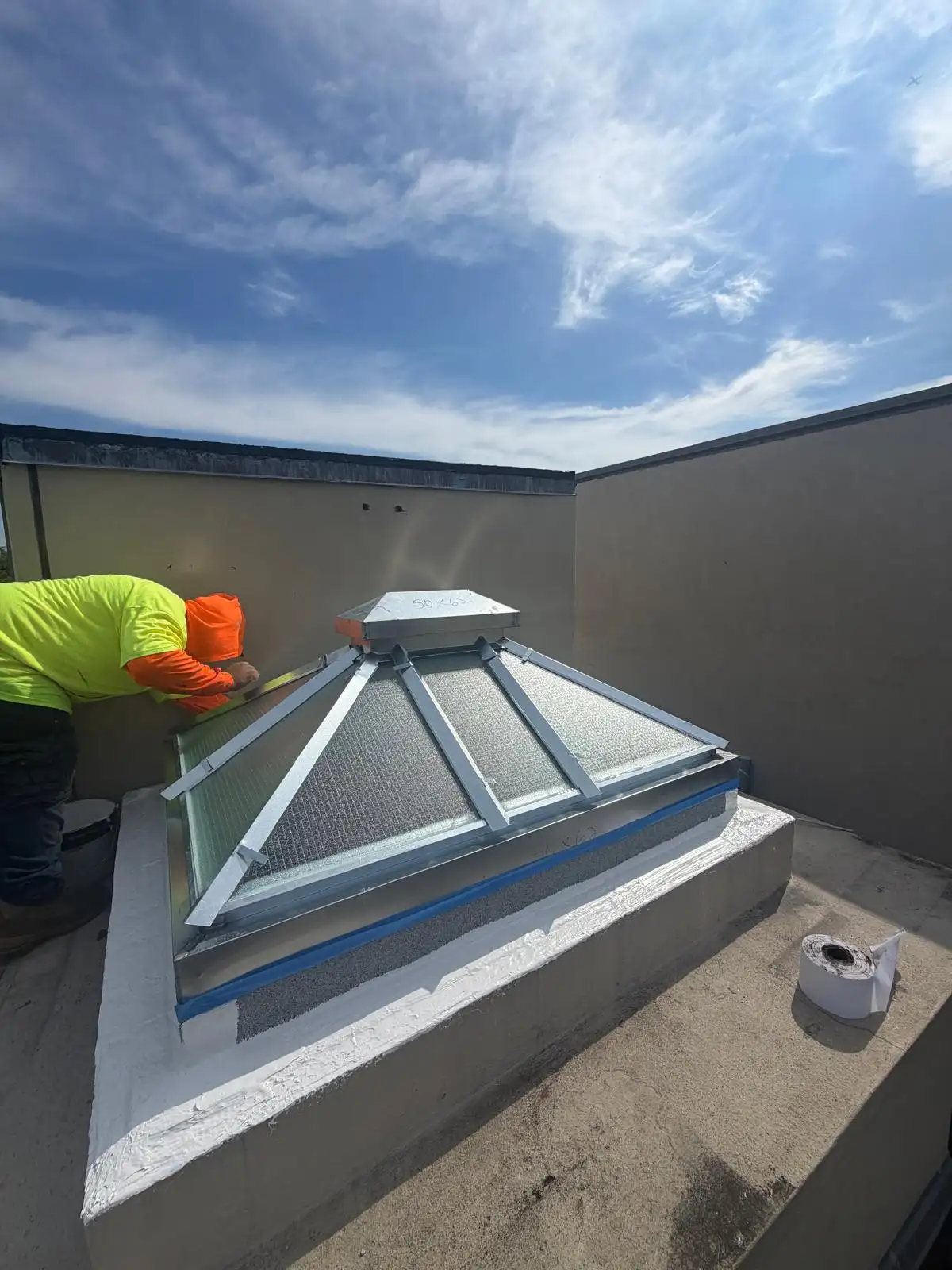New skylight with sealed flashing — South Slope, Brooklyn
