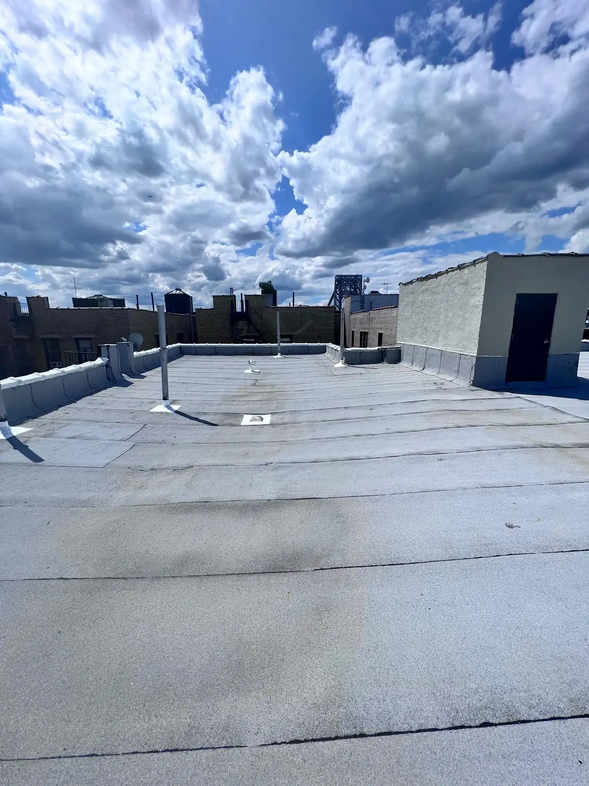 New torch-down roof membrane — Washington Heights, Manhattan