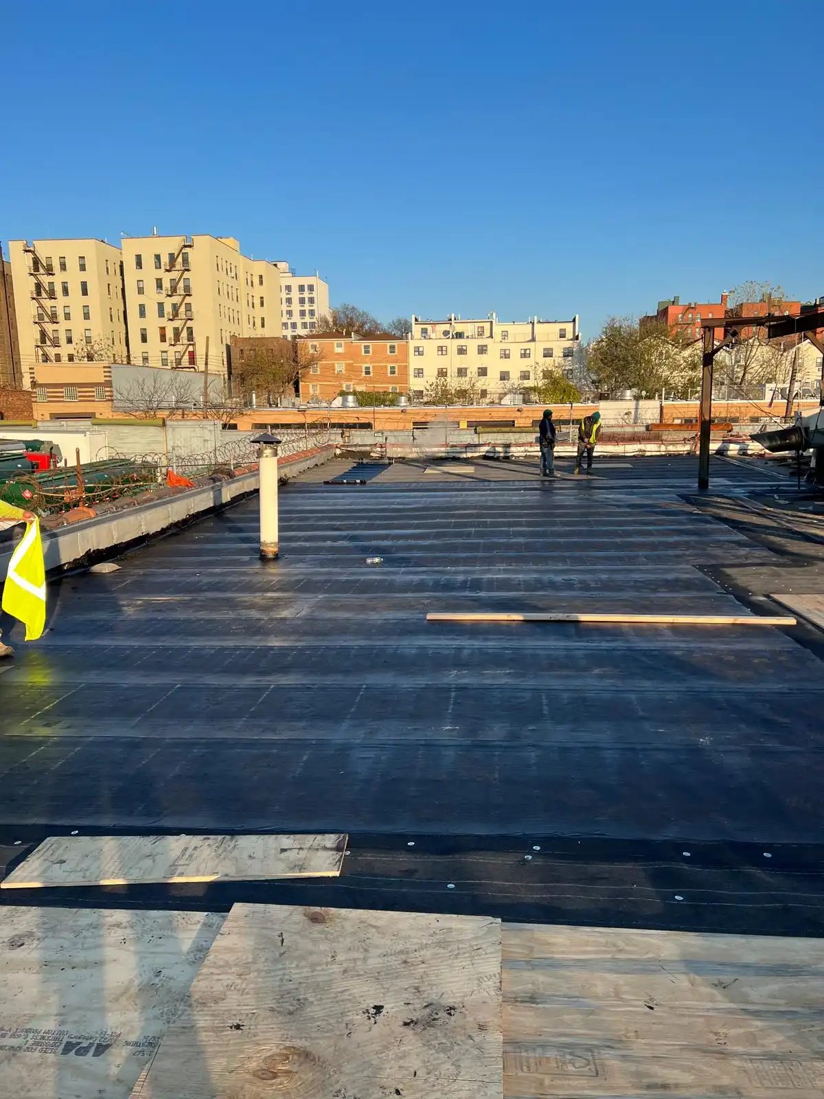 New two-layer SBS roof — Hunts Point, Bronx