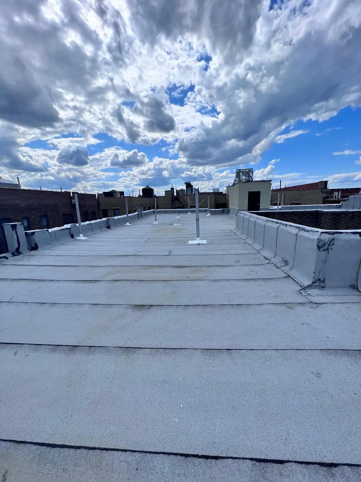 New white SBS torch-down roof — Washington Heights, Manhattan