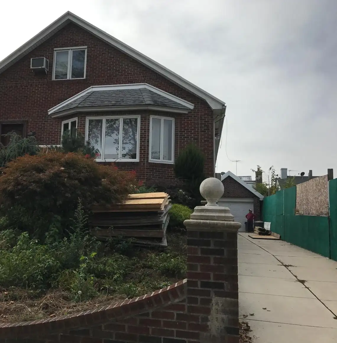 One-story brick house before the second-story addition — Dyker Heights, Brooklyn