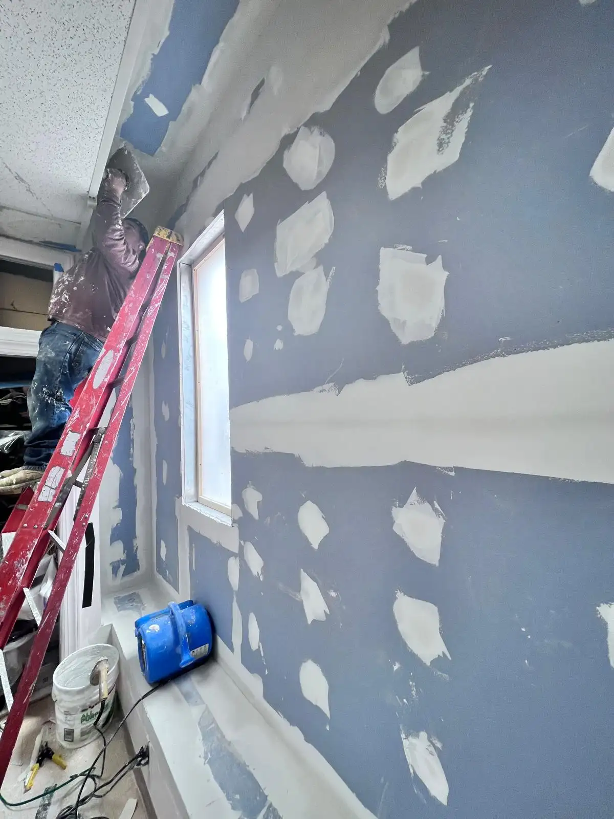 Patching interior drywall — Crown Heights, Brooklyn