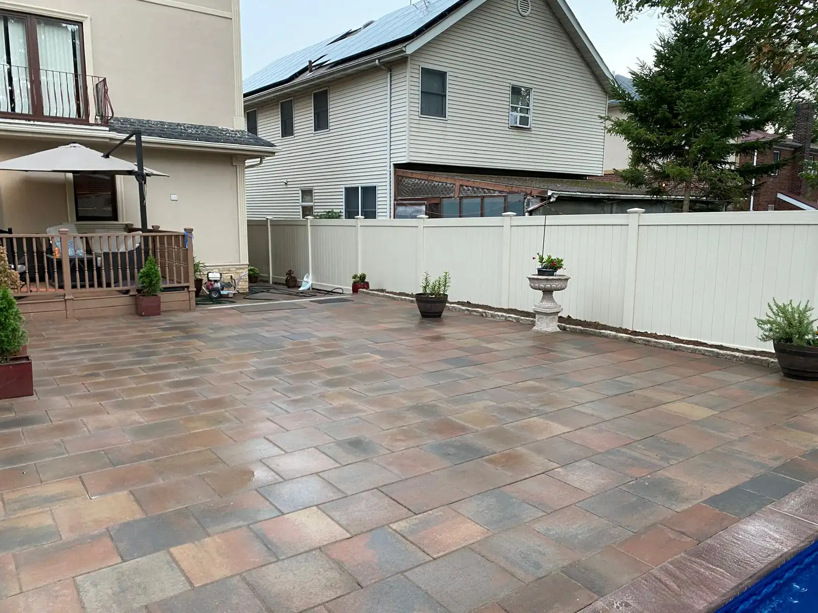 Paver patio and backyard — Arrochar, Staten Island