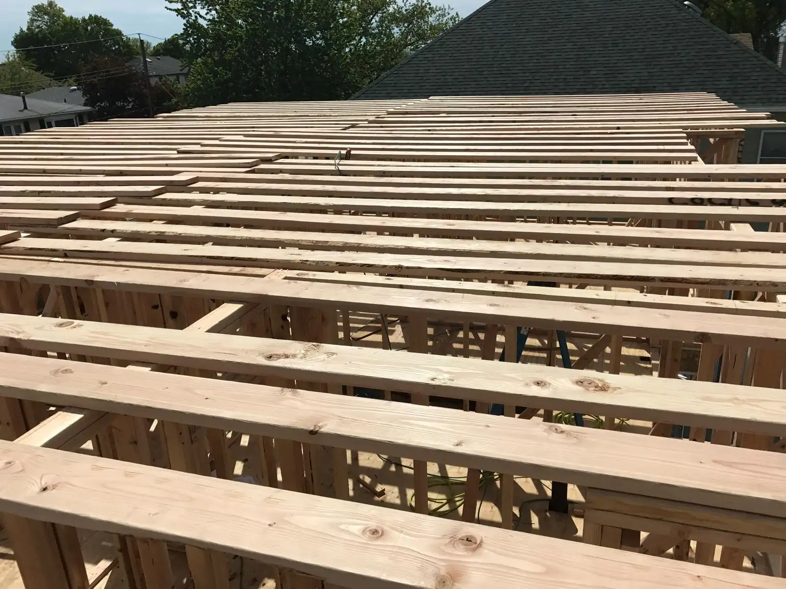 Second floor deck framing — Great Kills, Staten Island