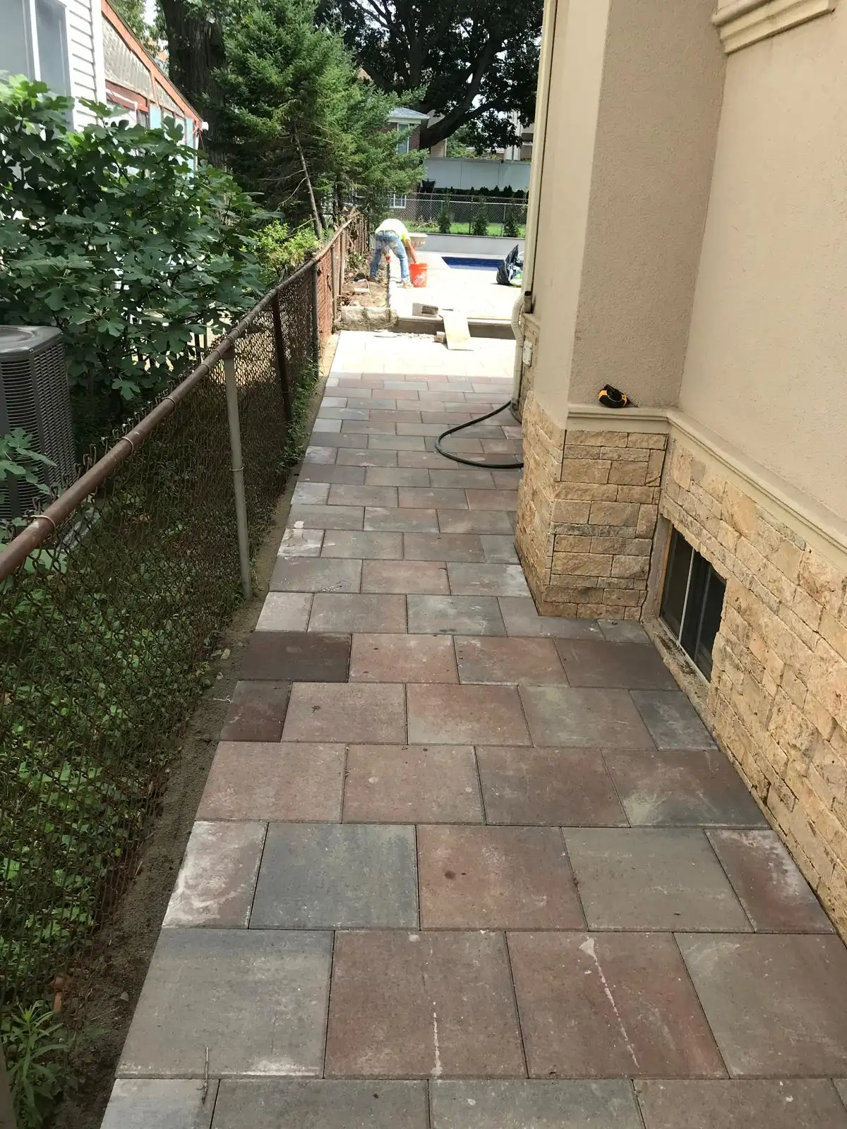 Side yard paver walkway — Arrochar, Staten Island