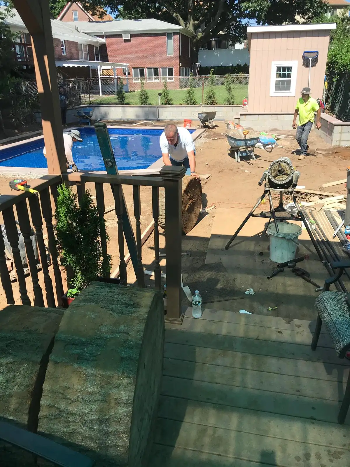 Two-level deck construction — Arrochar, Staten Island
