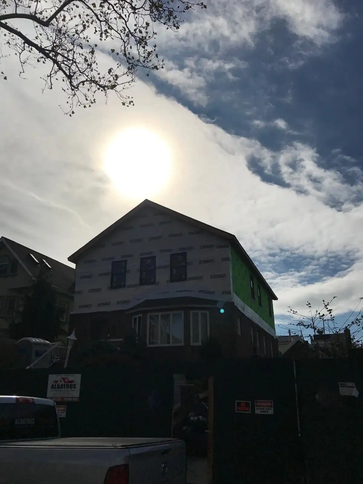 Two-story addition nearing completion — Dyker Heights, Brooklyn